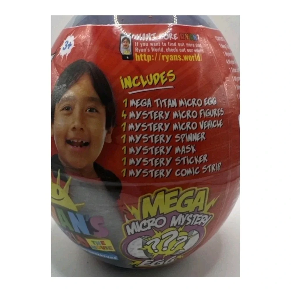 Ryan's World Titan Universe Mega Micro Mystery Egg Surprise Toy Red Titan Movie - Picture 3 of 3
